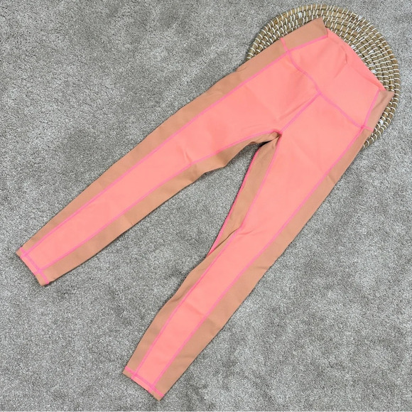 Wilo The Label Rib Contrast 7/8 Leggings Pink Peach Size S - Picture 2 of 14